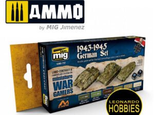 Set Colores Wargame Alemanes 1943-1945 Ammo Mig 7117