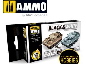 Set Colores Para la Técnica de Blanco & Negro Ammo Mig 7128