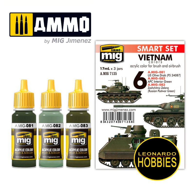 Set Colores de Vietnam Ammo Mig 7135