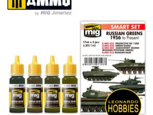 Set Colores Verdes Rusos desde 1956 Ammo Mig 7143