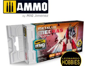Set Colores Metálicos para Mechas Ammo Mig 7158