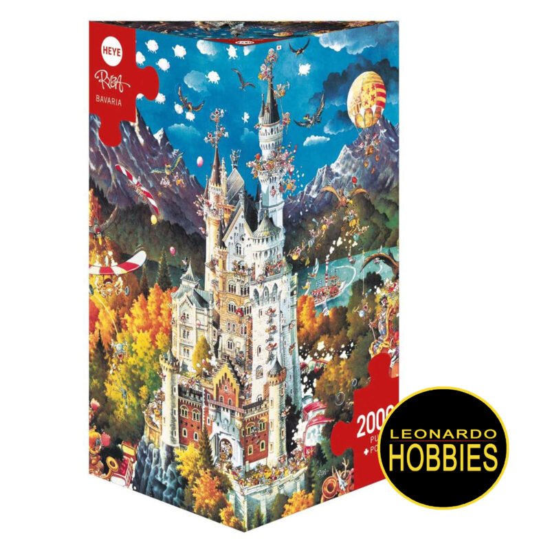 Bavaria de 2000 piezas Heye 29700 LEONARDO HOBBIES , PECOS , BILL, CARICATURAS , PUZZLES TRIANGULARES