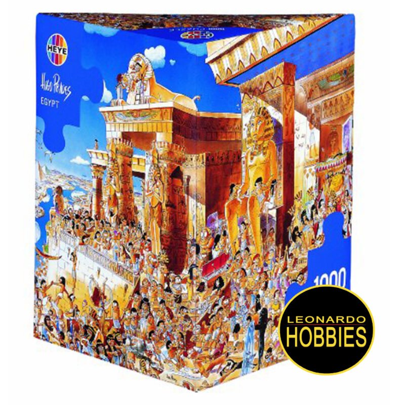 LEONARDOHOBBIES,PUZZLES,ROSARIO,ROMPECABEZAS,HEYE,CARICATURAS,DIVERTIDOS,COMICS,ROSARIO,ARGENTINA,ROMPECABEZAS TRIANGULARES,Prades Hugo ,Egipto de 1000 piezas Heye 26008