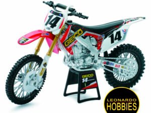 NEWRAY,MOTOS DIE CAST,MOTOS DE METAL,MOTOS DE COLECCIÓN,Honda CRF450R , Geico, kevin Windham,Motorsport Diecast Model Motorcycle -ESCALA 1:12 NEW RAY 57563