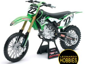 NEWRAY,MOTOS DIE CAST,MOTOS DE METAL,MOTOS DE COLECCIÓN, Kawasaki KX450F ,Twotwo Chad Reed Motorsport Diecast Model Motorcycle -ESCALA 1:12 NEW RAY 57683