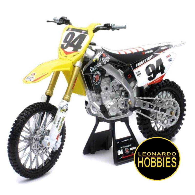 NEWRAY,MOTOS DIE CAST,MOTOS DE METAL,MOTOS DE COLECCIÓN,Suzuki RCH RM-Z450,Ken Roczen,Motorsport Diecast Model Motorcycle -ESCALA 1:12 NEW RAY 57743