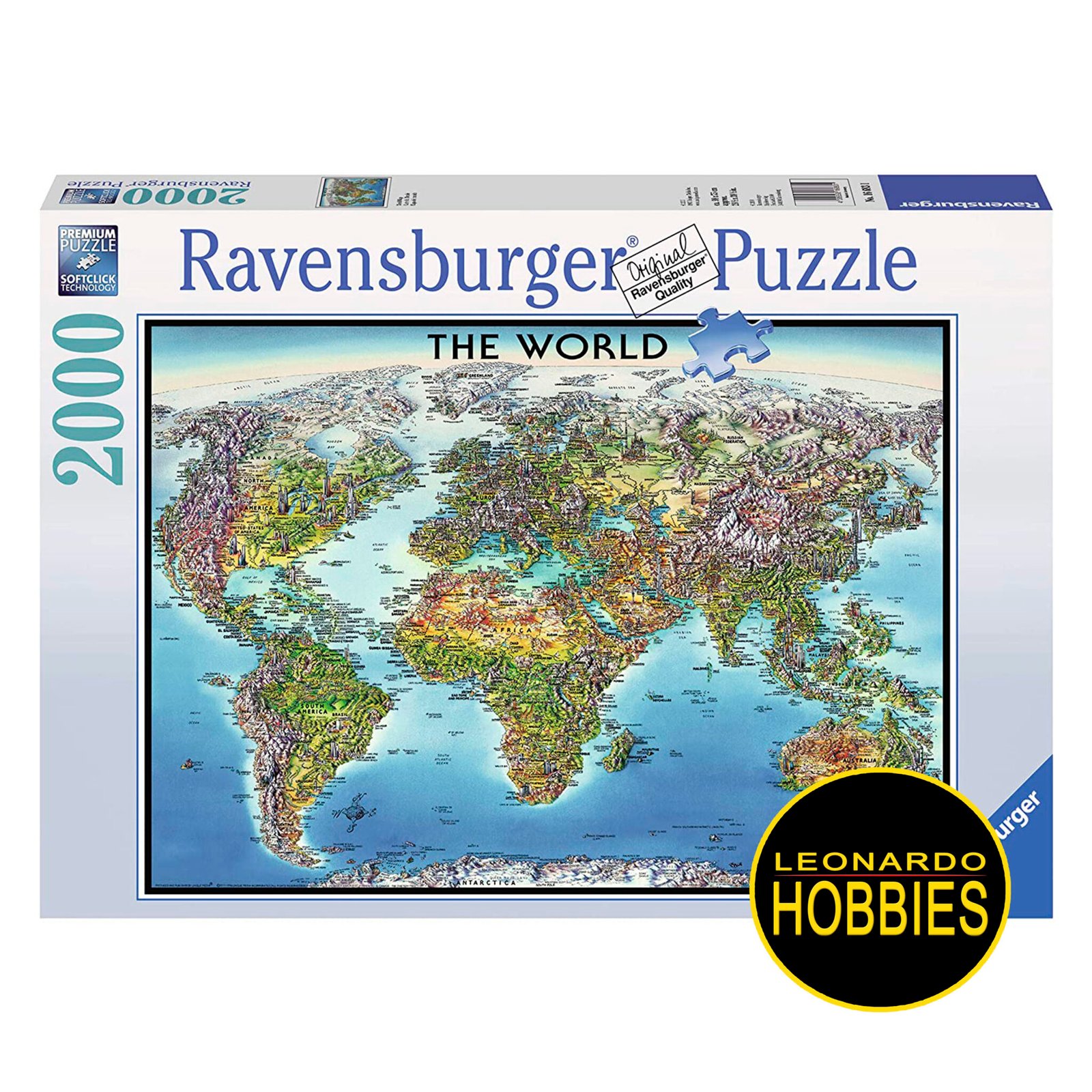 Mapamundi Geogr fico 2000 Piezas Ravensburger 16683