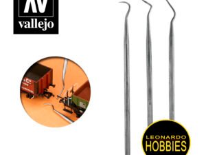 Set de 3 Curetas de Acero Inoxidable Vallejo T02001
