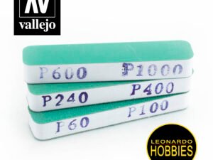 Set de 3 Lijas Flexibles Doble Grano (90x19x12mm) Vallejo T04002