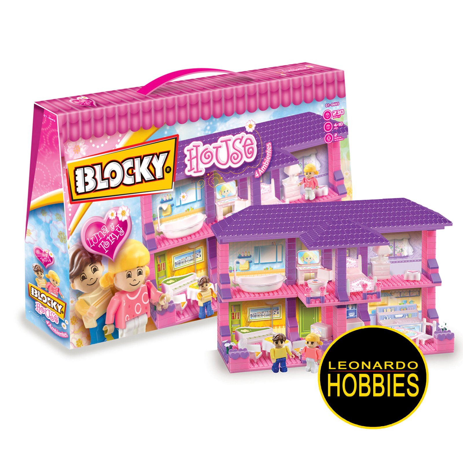 Set House - 4 ambientes 230 piezas Blocky 0645 - Imagen 2