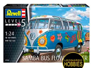 Vw T1 Samba Bus Flower Power Escala 1/24 Revell 07050