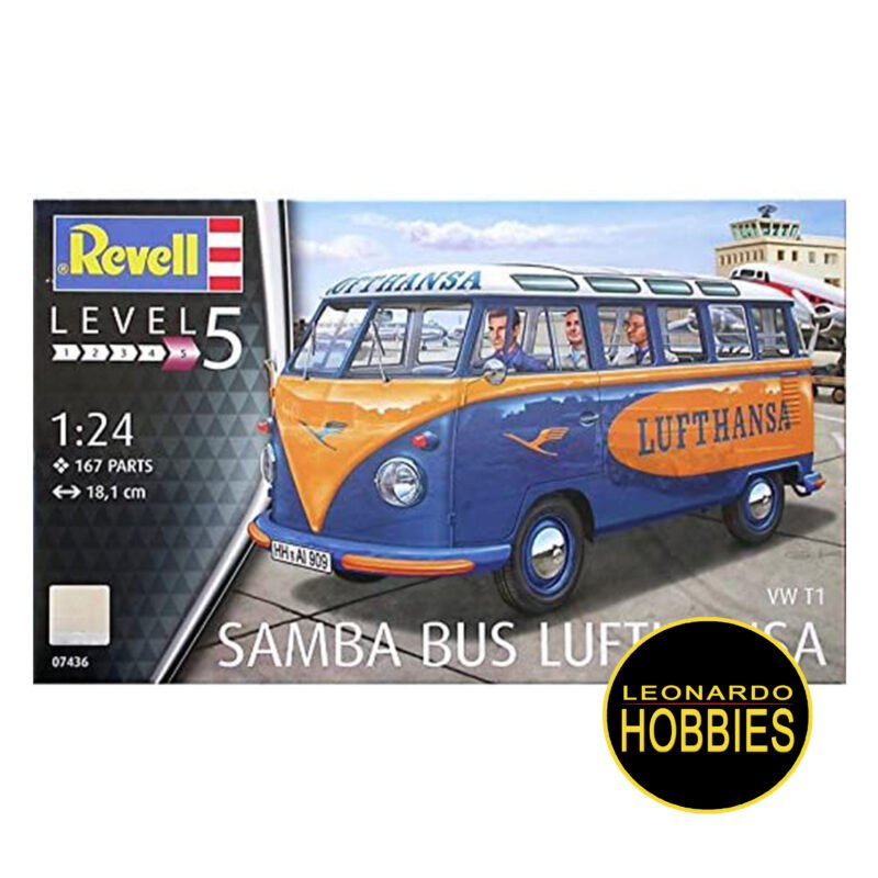 Vw T1 Samba Bus Lufthansa Escala 1/24 Revell 07436
