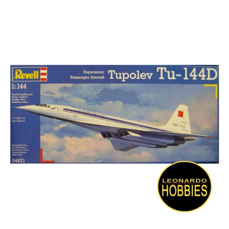 Supersonic Passenger Aircraft Tupolev Tu-144D Escala 1/144 Revell 04871