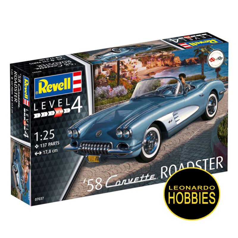 ´58 Corvette Roadster Escala 1/25 Revell 07037
