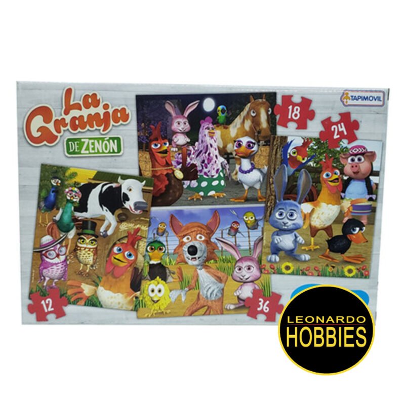 La Granja De Zenon 4 Puzzles Tapimovil LCG00614