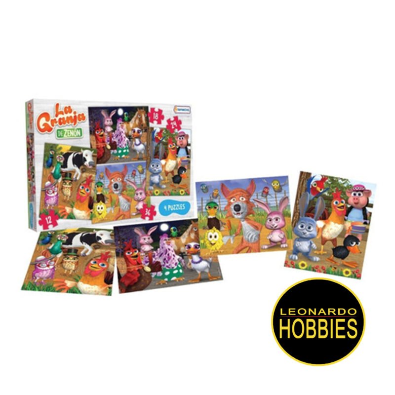 La Granja De Zenon 4 Puzzles Tapimovil LCG00614 - Imagen 2