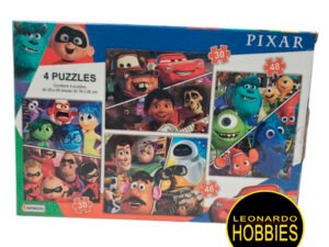 Pixar 4 Puzzles Tapimovil DPX01107
