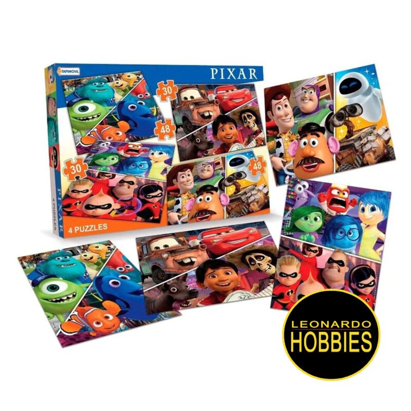 Pixar 4 Puzzles Tapimovil DPX01107 - Imagen 2