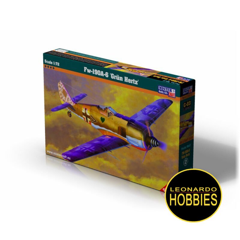 Fw-190A-6 "Grun Hertz" Escala 1/72 Mistercraft C03