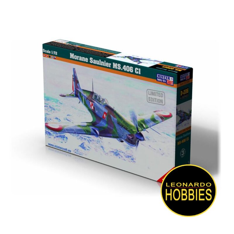 Morane Saulnier MS.406 CI Escala 1/72 Mistercraft D206