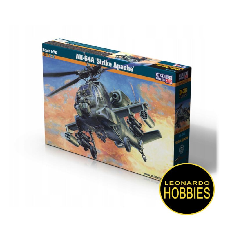 AH-64A "Strike Apache" Escala 1/72 Mistercraft D36