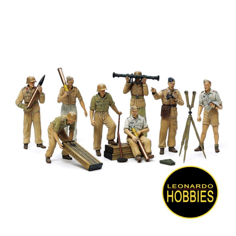 German Artillery Crew Africa Corps Luftwaffe Escala 1/35 Tamiya 35343 - Imagen 2