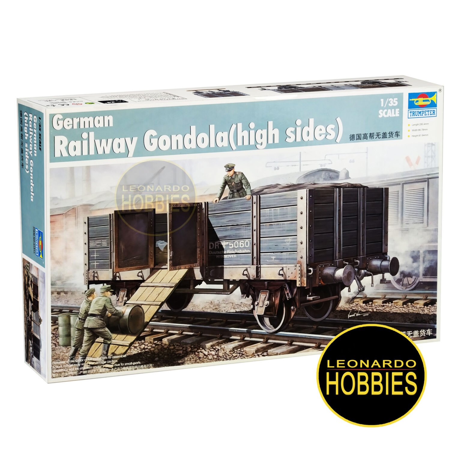 Trumpeter 1/35 – Wagon De Marchandises Allemand (Gondole à Flancs Hauts) – Maquette 01517