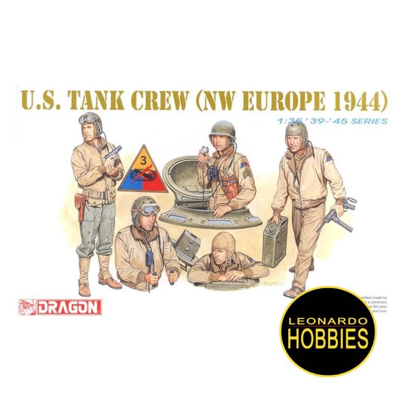 M4A4 Sherman 75mm + U.S Tank Crew NW Europe 1944 Escala 1/35 Dragon 9102 - Imagen 2