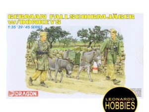 German Fallschirmjager w/donkeys Escala 1/35 Dragon 6077