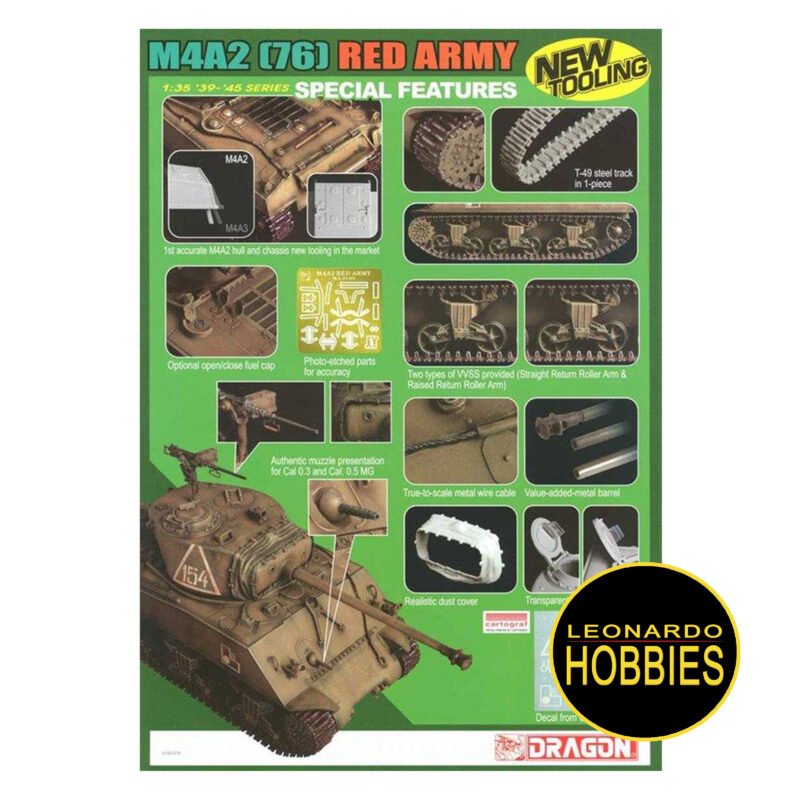 M4A2 76mm Red Army Escala 1/35 Dragon 6188 - Imagen 2