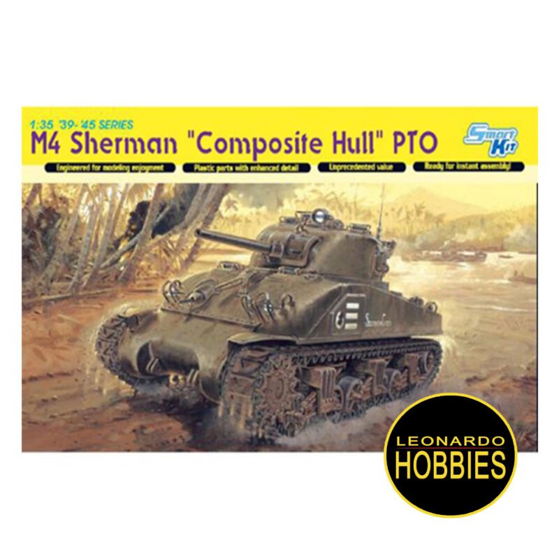 M4 Sherman Composite Hull PTO Escala 1/35 Dragon 6441
