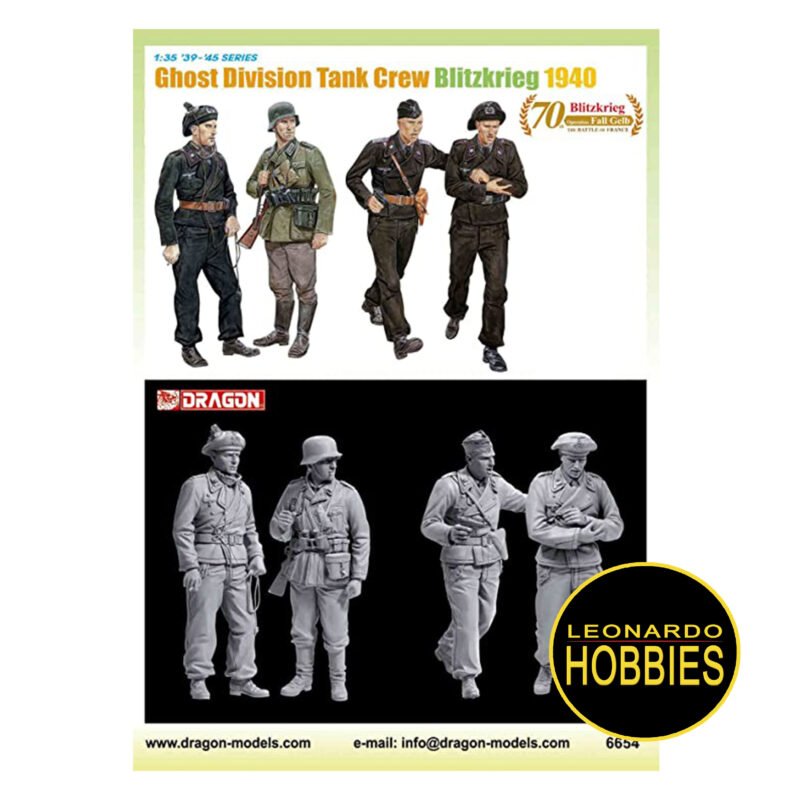 Ghost Division Tank Crew Blitzkrieg 1940 Escala 1/35 Dragon 6654 - Imagen 2