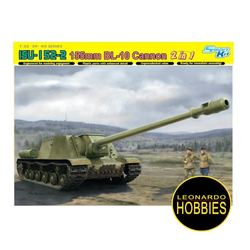 ISU-152-2 155mm BL-10 Cannon Escala 1/35 Dragon 6796