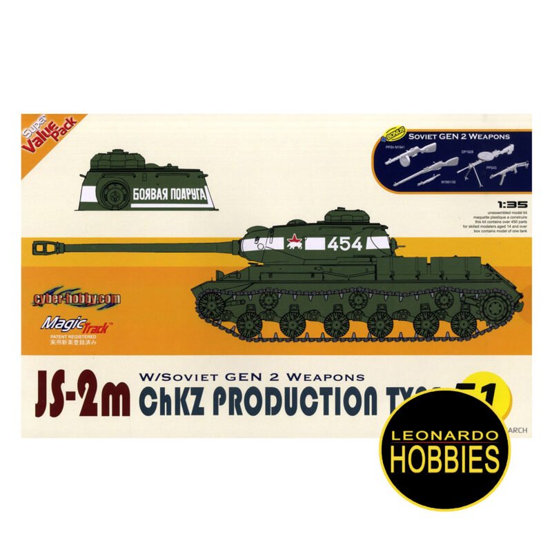JS-2M Chzk Production Type + Soviet Infantry Weapons Escala 1/35 Dragon 9151