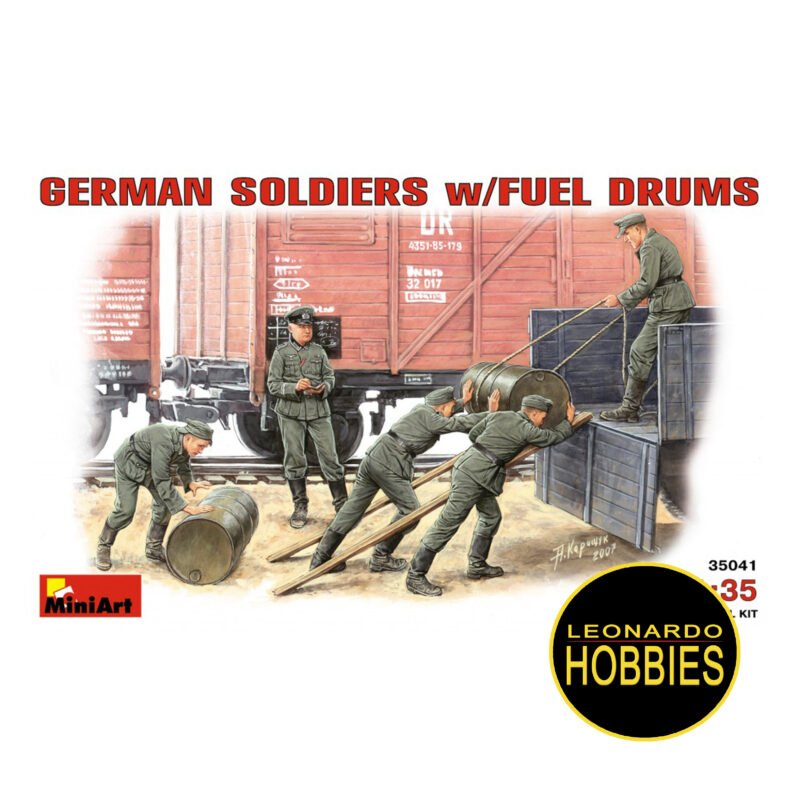 German soldiers w/fuel drums Escala 1/35 Miniart 35041