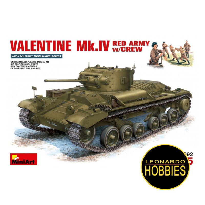 British Infantry Tank Valentine IV with Crew Escala 1/35 Miniart 35092