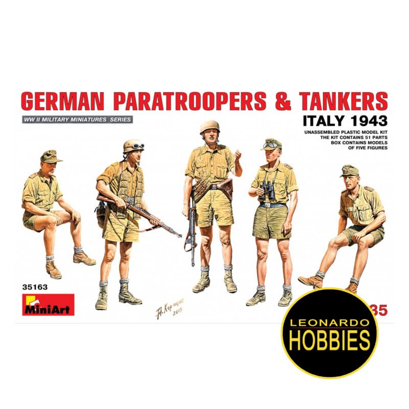 German Paratroopers & Tankers (Italy 1943) Escala 1/35 Miniart 35163