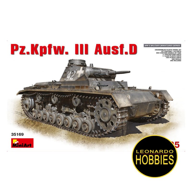 Pz. Kpfw. III Ausf D Escala 1/35 Miniart 35169