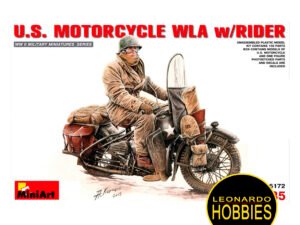 U.S. Motorcycle WLA with Rider Escala 1/35 Miniart 35172