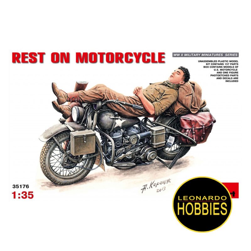 Rest on Motorcycle Escala 1/35 Miniart 35176