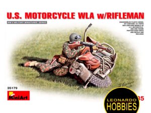 U.S. Motorcycle WLA with Rifleman Escala 1/35 Miniart 35179