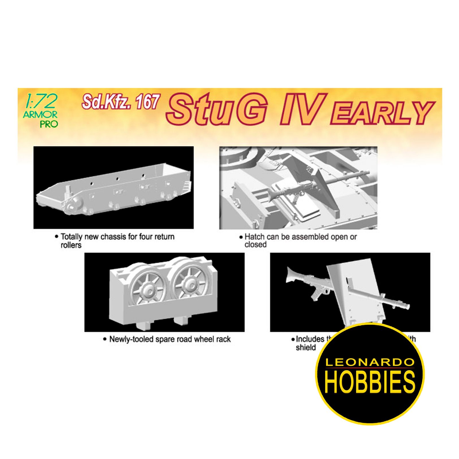 Sd.Kfz.167 StuG.IV Early Production Escala 1/72 Dragon 7235 - Imagen 2