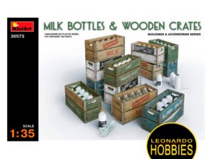Milk Bottles & Wooden Crates Escala 1/35 Miniart 35573
