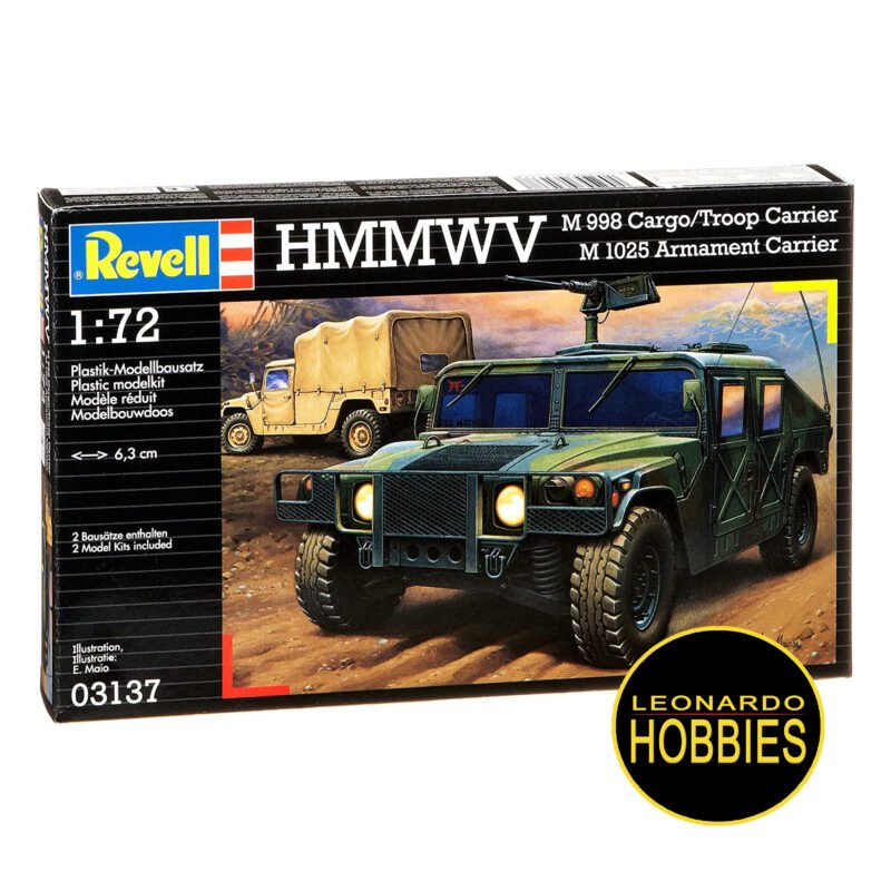 Hmmwv M988 Cargo Carrier Escala 1/72 Revell 3137