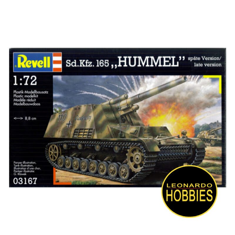 Sd.Kfz. 165 Hummel Late Version Escala 1/72 Revell 3167
