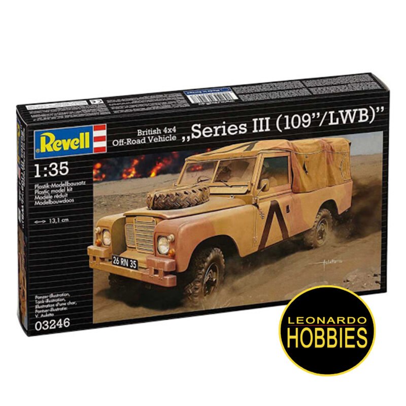 British 4x4 Off-Road Vehicle Series III (109"/LWB) Escala 1/35 Revell 3246