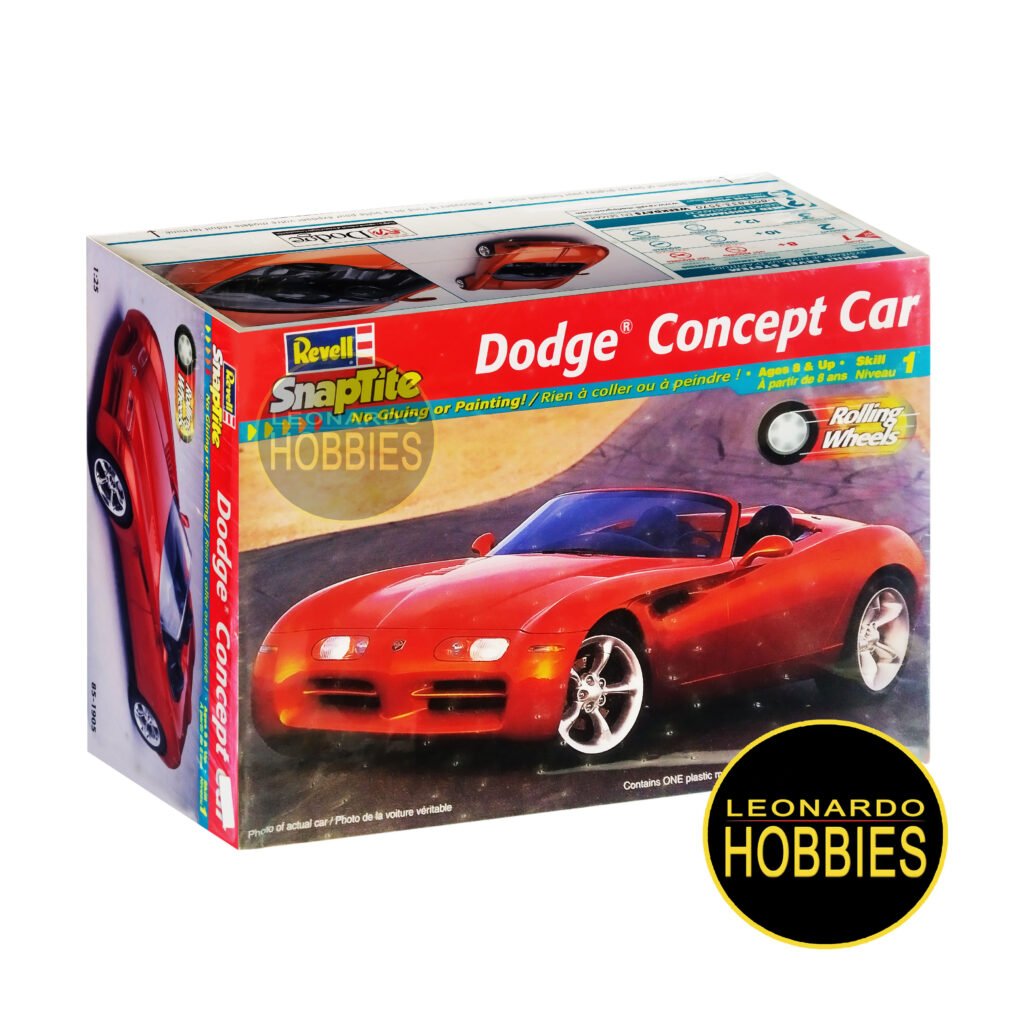Maquette Revell-Snaptite Dodge Viper RT/10 1/25 - Kit Voiture Plastique, Neuf
