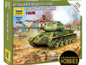 Soviet Tank T-34/85 Escala 1/100 Zvezda 6160