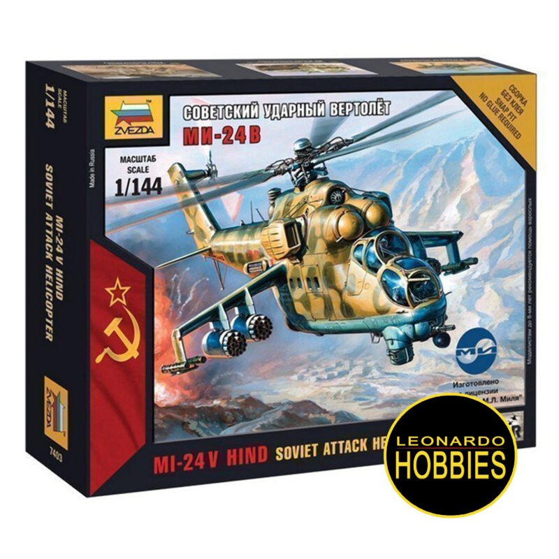 Mil-24V Hind Escala 1/144 Zvezda 7403