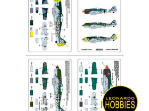 Calcomanías para Focke Wulf Fw-190A Parte 1 Escala 1/48 Condor Decals 48019